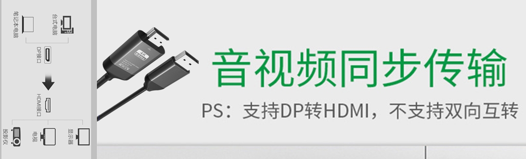 Dp  to  HDMI视频线